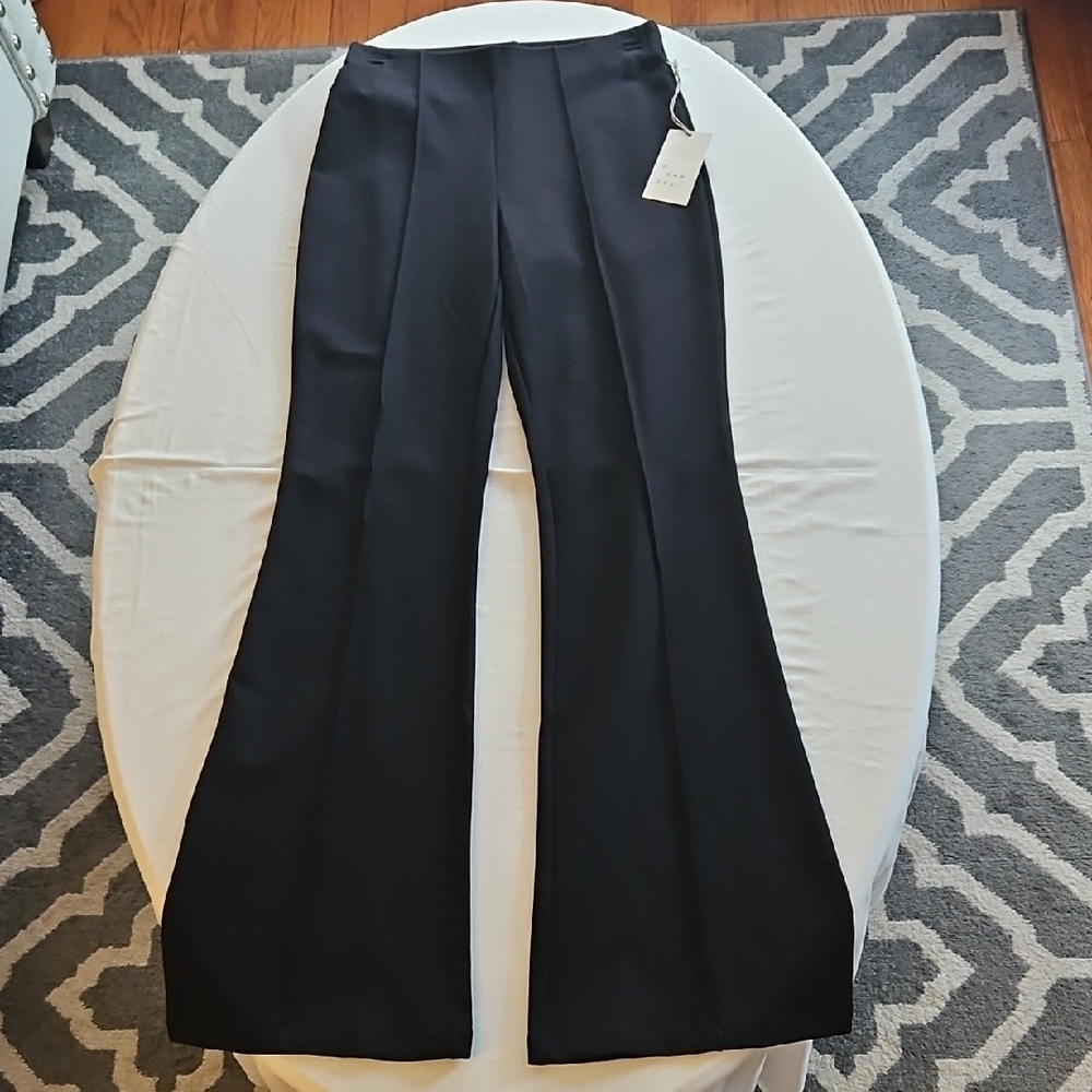 NWT A New Day (Target) Size XS Black Women's Flared Pants With Front Seam